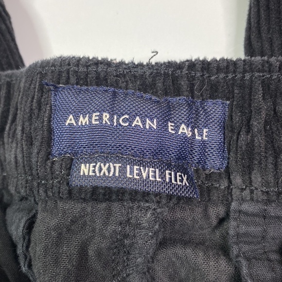 American Eagle Next Level Flex Black Corduroy Jogger Pants Medium - Picture 10 of 14